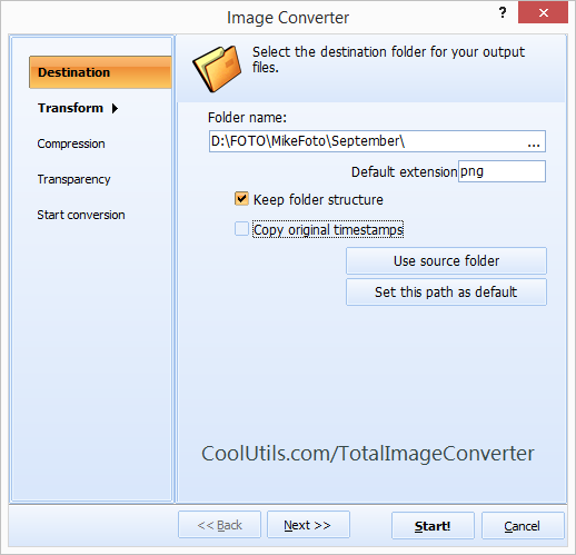 برنامج CoolUtils Total Image Converter لتحويل الصور