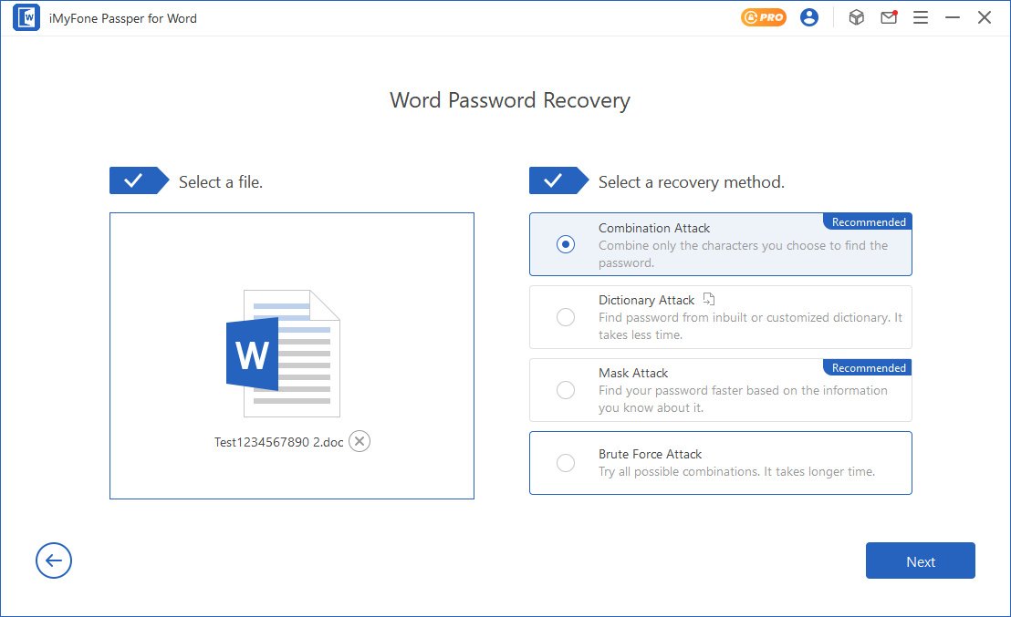 برنامج Passper for Word  لاستعادة كلمات المرور المفقودة لملفات Word