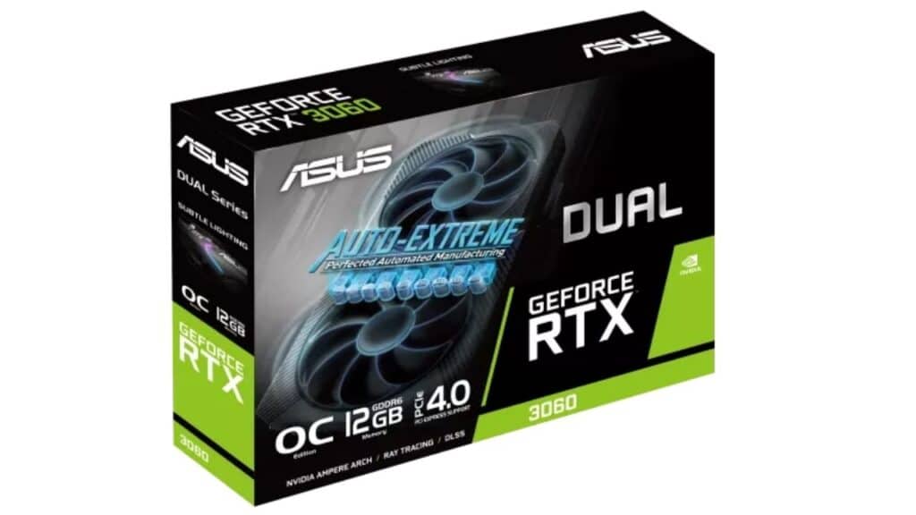 مراجعة كارت الشاشة ASUS Dual GeForce RTX 3060 V2 O12G Edition