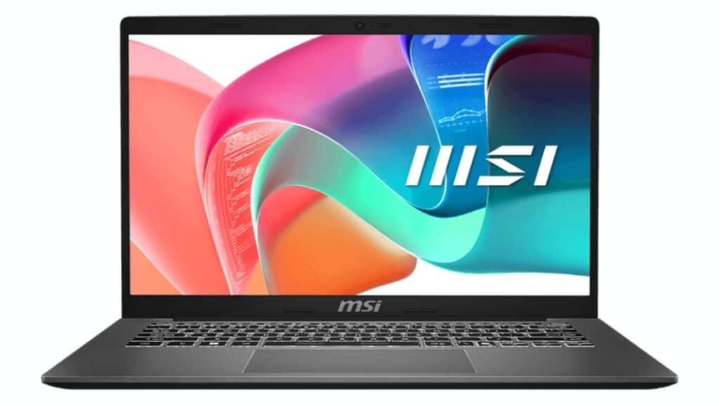 مراجعة لابتوب Modern 14 F13MG i7-1355U 8GB DDR4 512GB NVMe Iris Xe