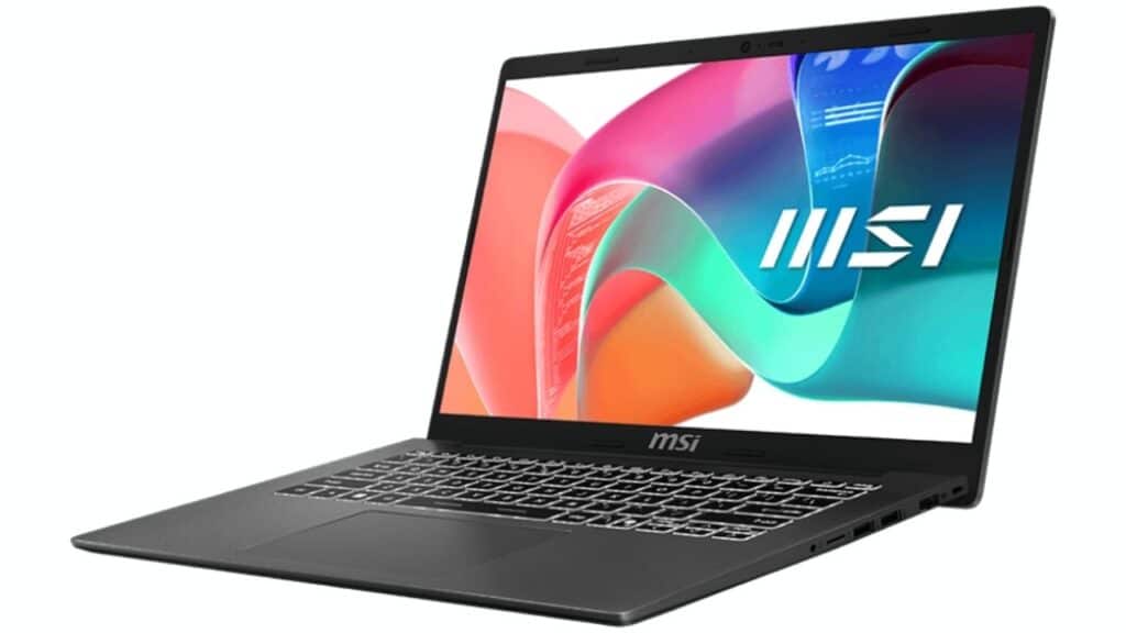 مراجعة لابتوب Modern 14 F13MG i7-1355U 8GB DDR4 512GB NVMe Iris Xe