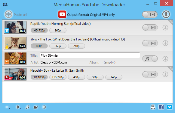 برنامج MediaHuman YouTube Downloader  لتحميل الفيديوهات من الإنترنت