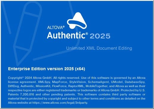 برنامج Altova Authentic Enterprise | لتحرير وتعديل بيانات XML - shr7pc