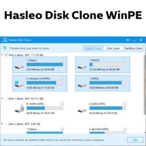 اسطوانة Hasleo Disk Clone WinPE لنسخ الأقراص وأنظمة التشغيل