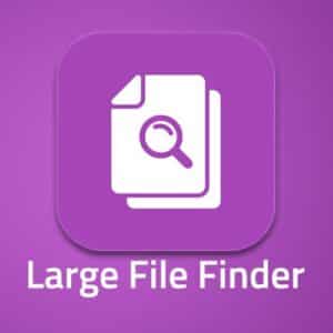 برنامج Large Files Finder للبحث عن الملفات الكبيرة