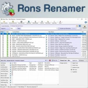 برنامج Rons Renamer Pro لإعادة تسمية الملفات بسهولة وسرعة