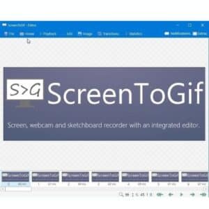 برنامج ScreenToGif لتصوير الشاشة إلى GIF
