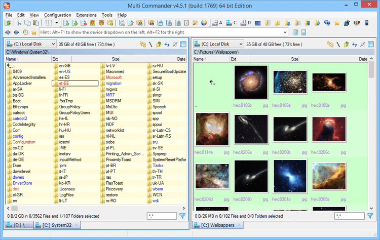 برنامج Multi Commander | لإدارة الملفات - shr7pc