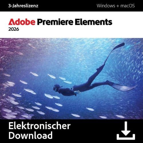 برنامج Adobe Premiere Elements 2026 لإنشاء وتحرير ومونتاج الفيديوهات المنزلية