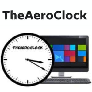 برنامج TheAeroClock  لإضافة ساعة على سطح المكتب