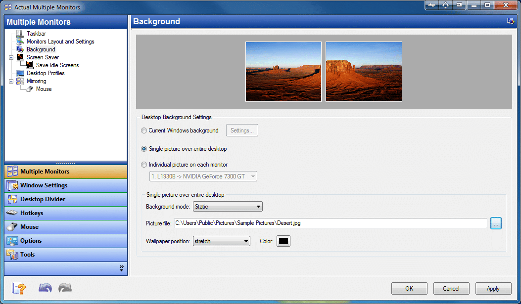 برنامج Actual Multiple Monitors  لاستخدام عدة شاشات فى وقت واحد