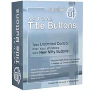 برنامج Actual Title Buttons لإضافة ازرار لإدارة نوافذ الويندوز