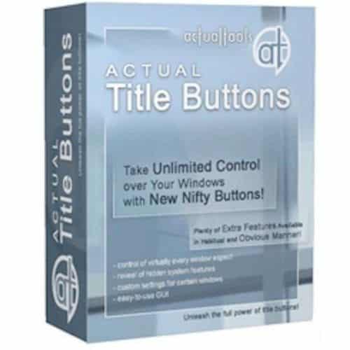 برنامج Actual Title Buttons لإضافة ازرار لإدارة نوافذ الويندوز