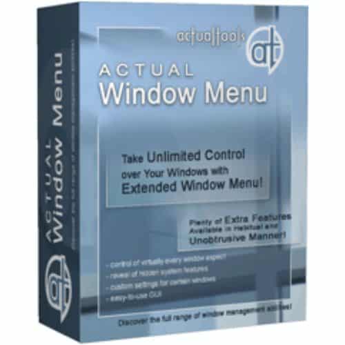 برنامج Actual Window Menu للتحكم في قوائم الويندوز وإدارتها