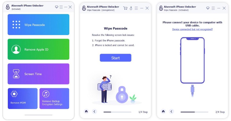 برنامج Aiseesoft iPhone Unlocker  لفك وفتح الايفون والأيباد