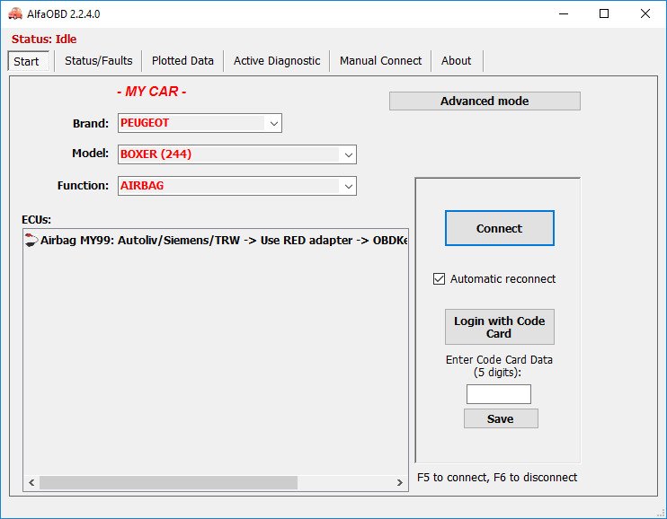 برنامج AlfaOBD  لتشخيص أعطال السيارات