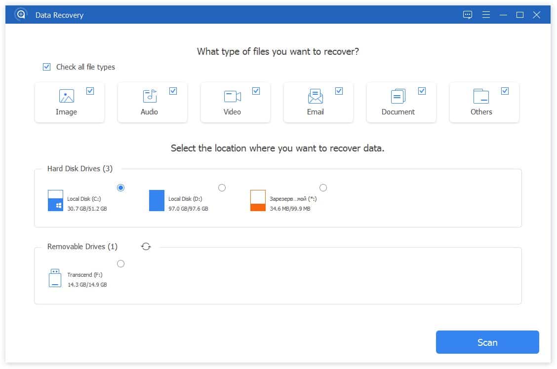 برنامج Apeaksoft Data Recovery  لاستعادة الملفات المحذوفة