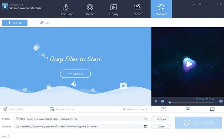 برنامج Apowersoft Video Download Capture  لتحميل الفيديوهات من الإنترنت