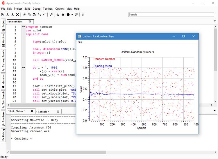 برنامج Approximatrix Simply Fortran  لتطوير تطبيقات Fortran