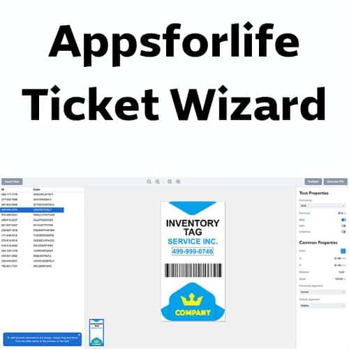 برنامج Appsforlife Ticket Wizard  لإنشاء وتصميم تذاكر إحترافية