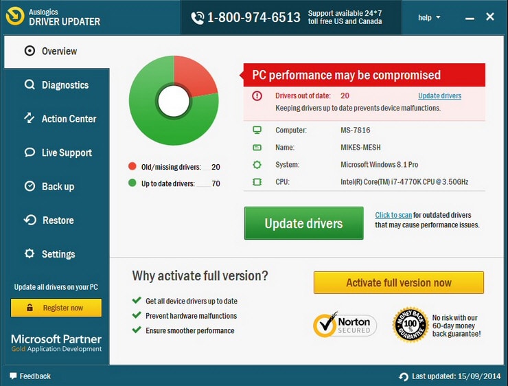 برنامج Auslogics Driver Updater  لتثبيت وتحديث التعريفات