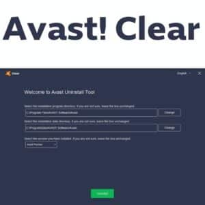 برنامج Avast! Clear  لإزالة برنامج أفاست للحماية