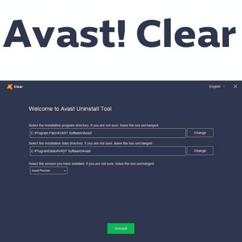برنامج Avast! Clear  لإزالة برنامج أفاست للحماية