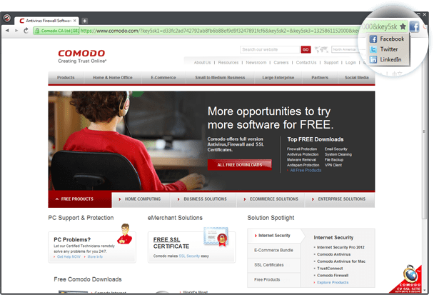 برنامج Comodo Dragon  متصفح ويب آمن وسريع
