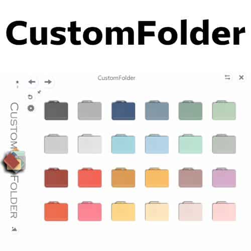 برنامج CustomFolder  لتغير شكل والوان المجلدات
