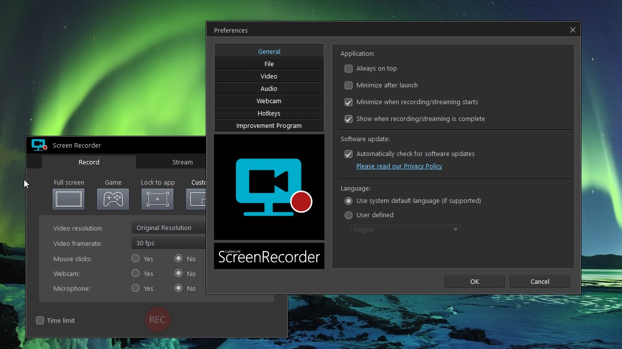 برنامج CyberLink Screen Recorder Deluxe  لتصوير الشاشة