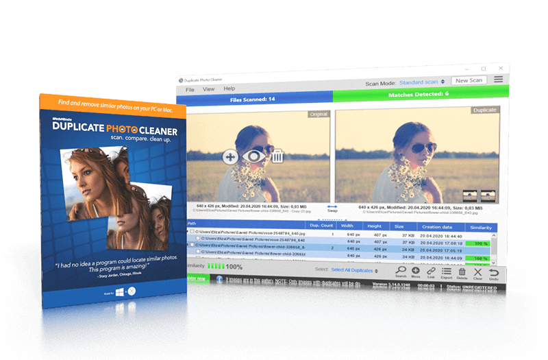 برنامج Duplicate Photo Cleaner  لحذف الصور المكررة