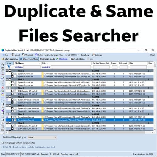 برنامج Duplicate & Same Files Searcher  للبحث عن الملفات المكررة وحذفها