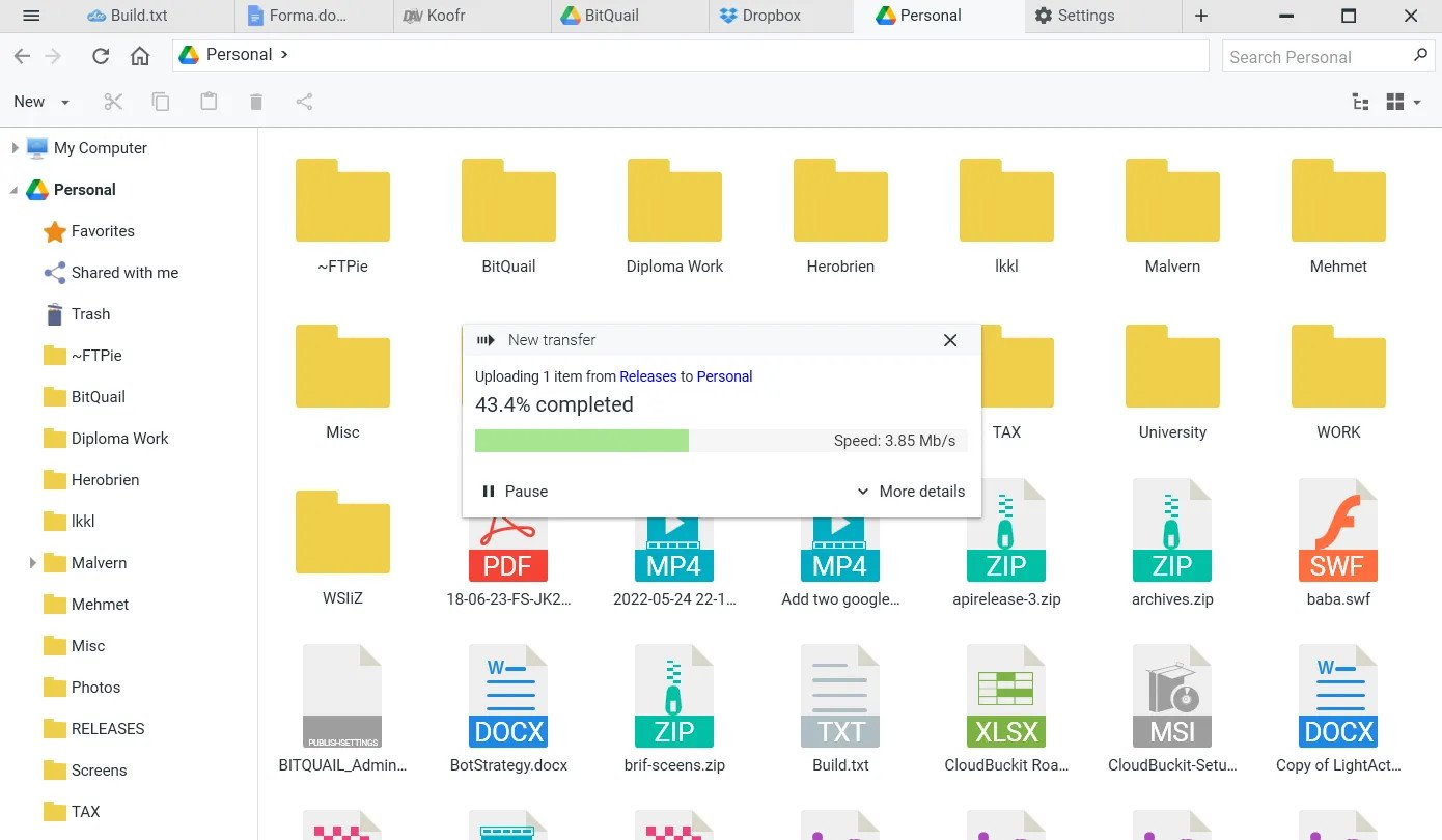 برنامج FTPie Pro  لنقل ومزامنة الملفات