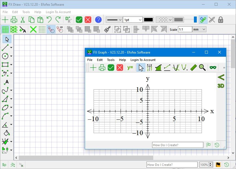 برنامج FX Math Tools MultiDocs  لإنشاء الرسوم البيانية
