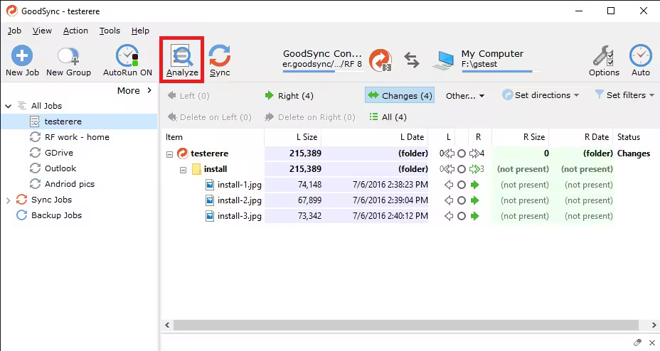برنامج GoodSync  للنسخ الإحتياطي ومزامنة الملفات