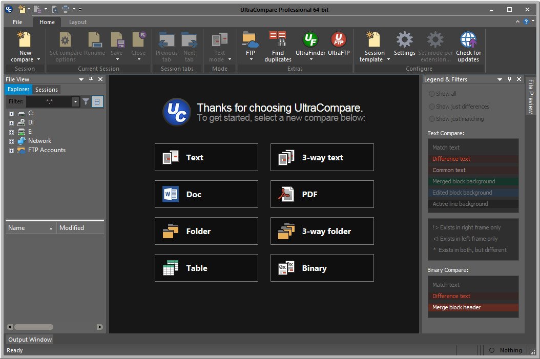 برنامج IDM UltraCompare Enterprise  لمقارنة الملفات والمجلدات