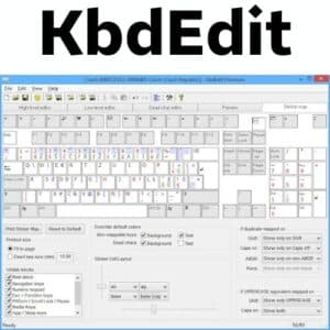 برنامج KbdEdit لإعادة تعيين أزرار لوحة المفاتيح
