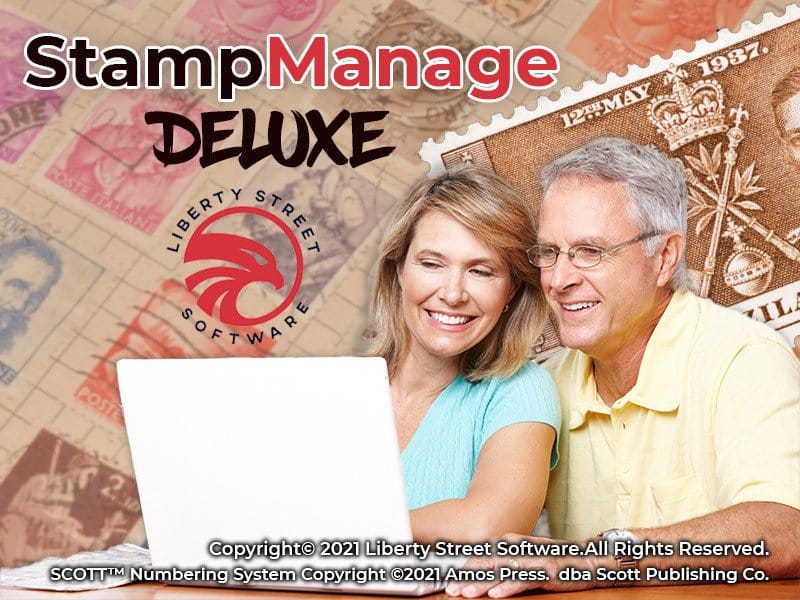 برنامج Liberty Street StampManage Deluxe 2025  لهواة جمع الطوابع