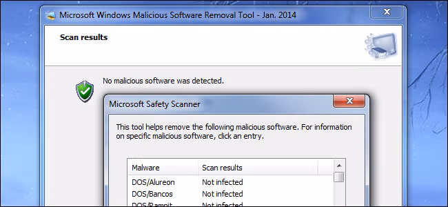 برنامج Microsoft Malicious Software Removal Tool  لحمايتك من البرامج الضارة