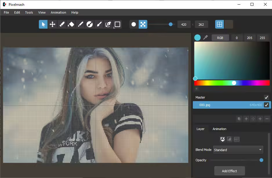 برنامج Nevercenter Pixelmash  لتحويل الصور إلى فن البيكسل