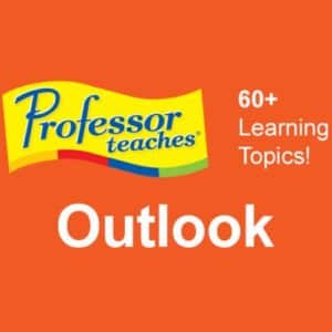 برنامج Professor Teaches Outlook 2021 لتعليم برنامج أوت لوك