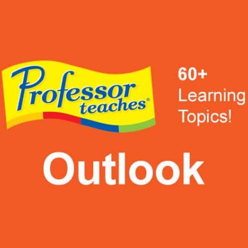 برنامج Professor Teaches Outlook 2021  لتعليم برنامج أوت لوك