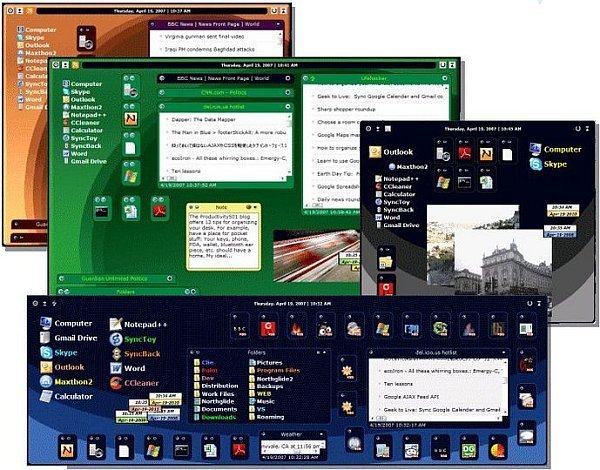 برنامج SideSlide  لتنظيم أيقونات سطح المكتب