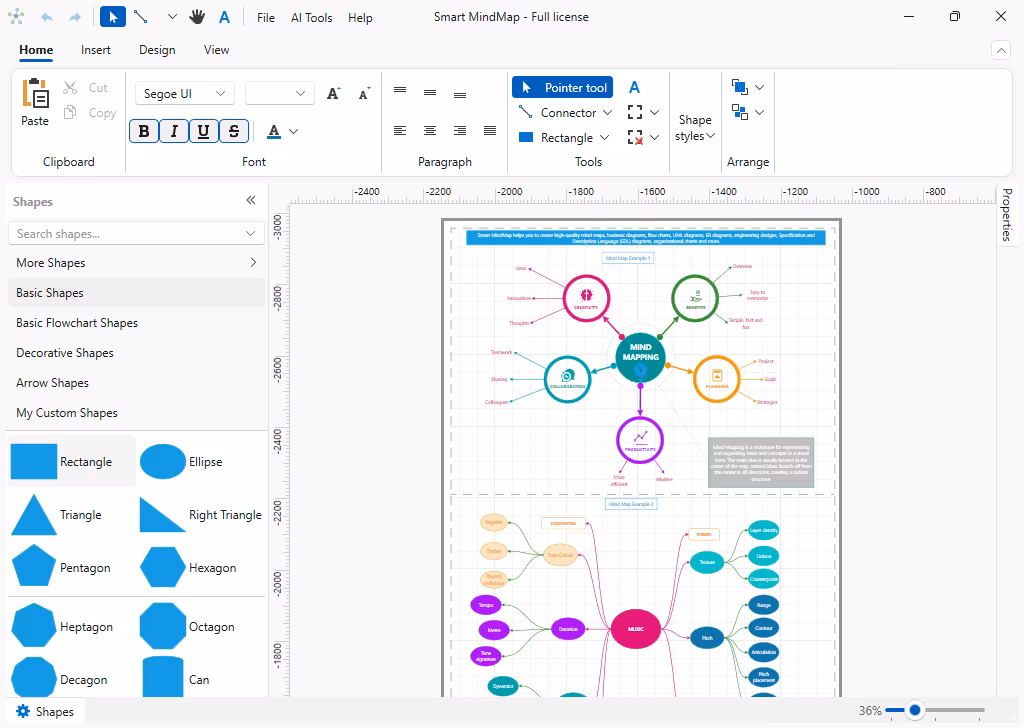 برنامج Smart MindMap  لتنظيم وإدارة وتخطيط الأفكار والمشاريع