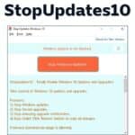 برنامج StopUpdates10 لإدارة تحديثات الويندوز