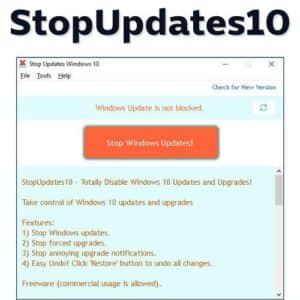 برنامج StopUpdates10 لإدارة تحديثات الويندوز