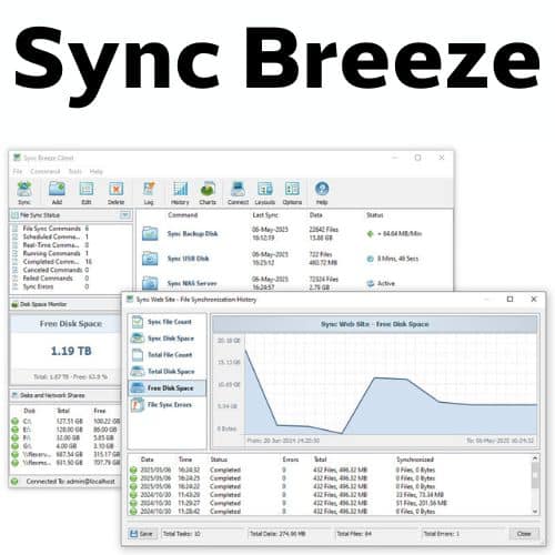 برنامج Sync Breeze  لمزامنة الملفات
