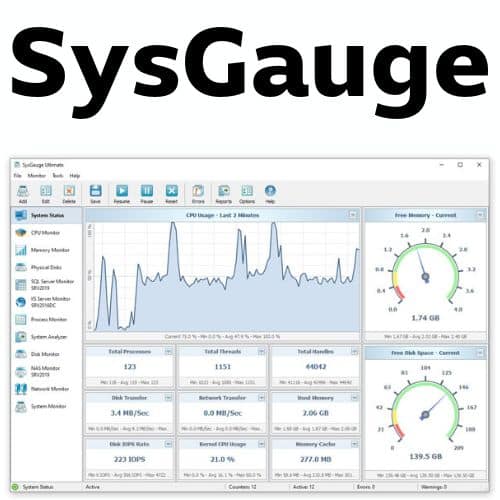 برنامج SysGauge لفحص وصيانة ومراقبة الويندوز