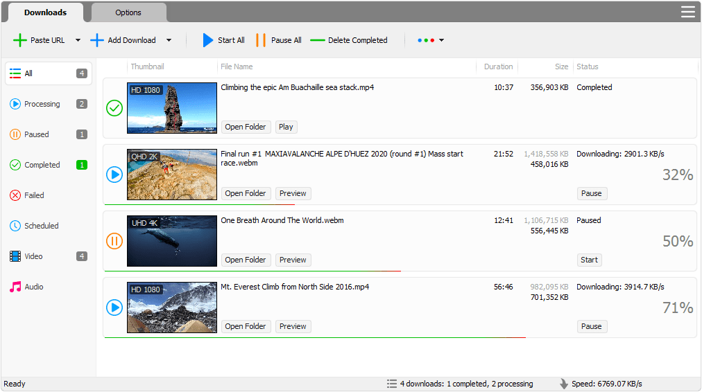 برنامج Tomabo MP4 Downloader  لتحويل الفيديوهات من الإنترنت
