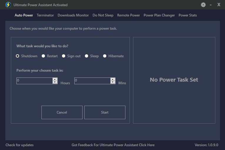 برنامج Ultimate Power Assistant لإدارة وتنظيم المهام